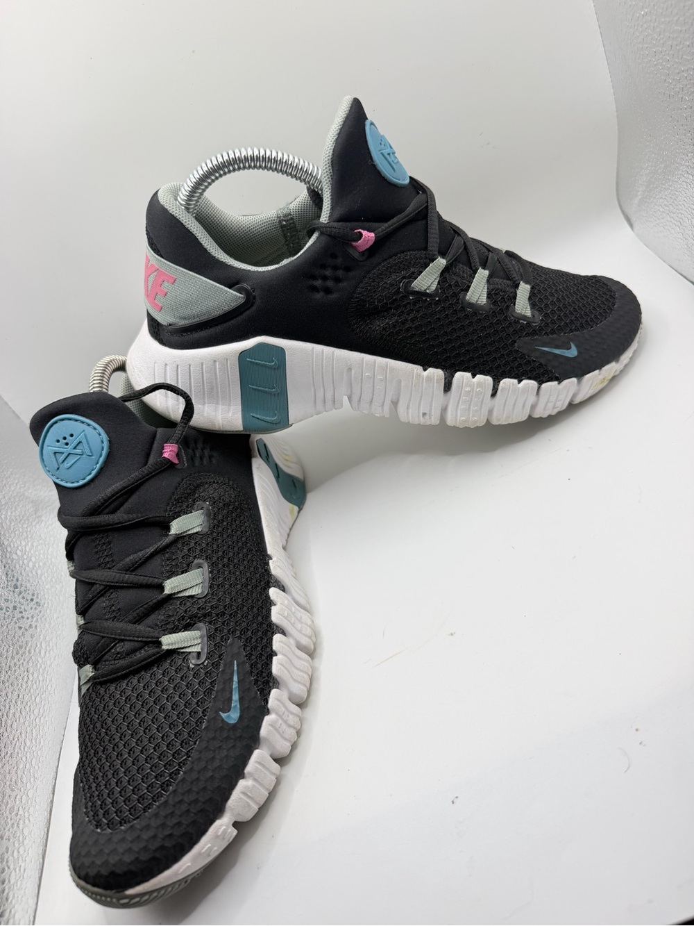 Nike Black and Teal Athletic Sneakers